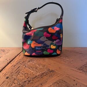 Dooney & Bourke Colorful Duck Print Shoulder Bag